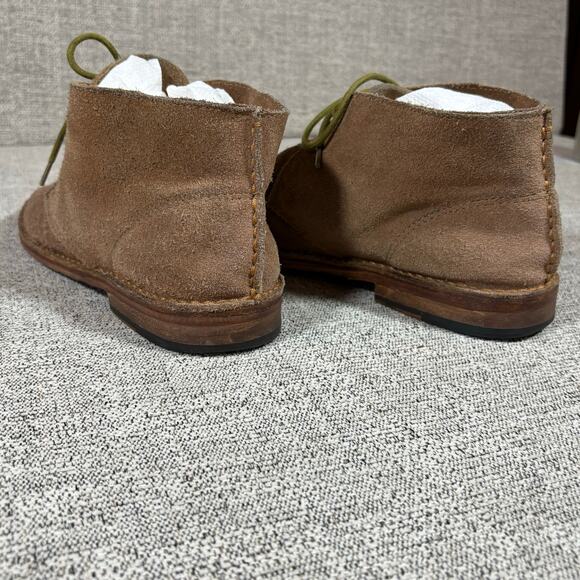 Gee WaWa By Anthropology Brown Suede Round Toe Lace Up Ankle Chukka Boots SZ 10 - Picture 5 of 11